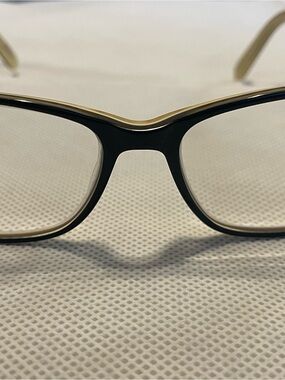 Jill Stuart Eyeglass Frames 53-14-135 Black Gold AS-IS
